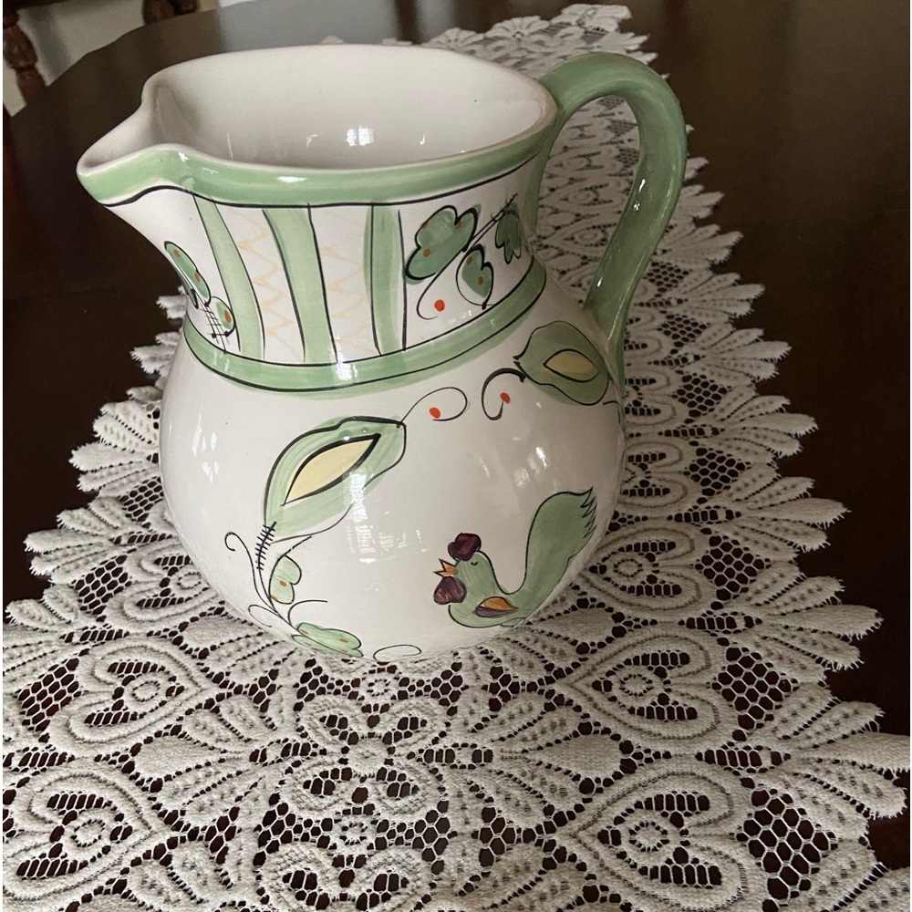 COPY of French Hand-Painted Pitcher